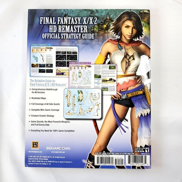 Final Fantasy X/X-2 HD Remaster Official Strategy Guide BradyGames Revised - Picture 5 of 7